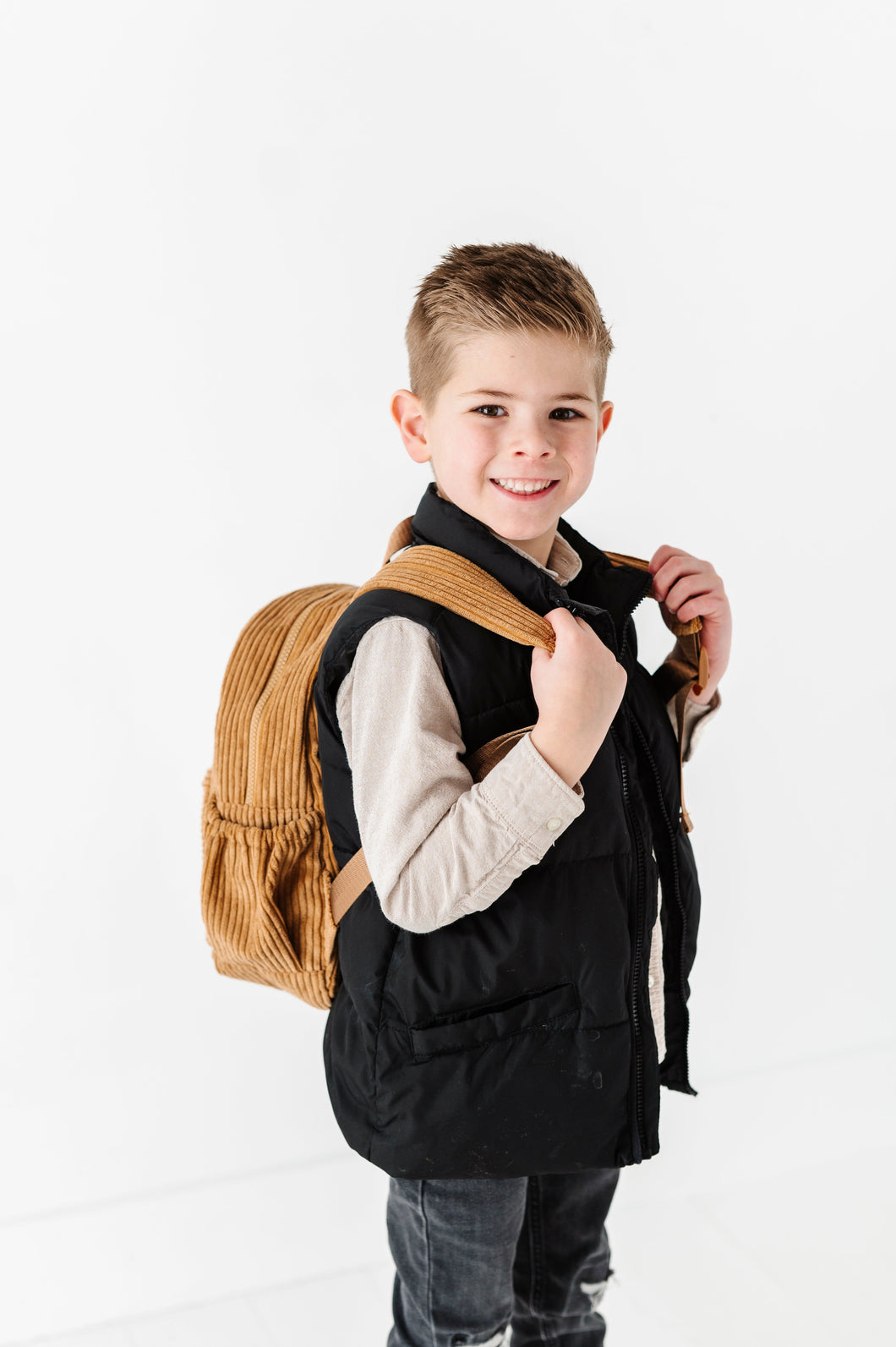 The Play Date Mini Backpack- Camel