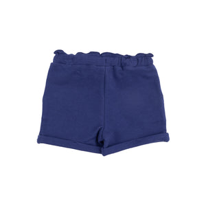 French Terry Paperbag Shorts - Navy