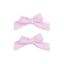 Load image into Gallery viewer, 2 Pack Hair Bow with Clip - Solid Nosegay Pink