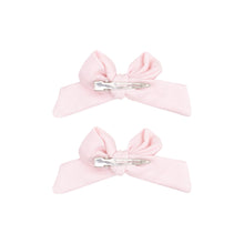 Load image into Gallery viewer, 2 Pack Hair Bow with Clip - Solid Classic Pink