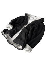 Load image into Gallery viewer, Reversible Fleece Zip Hoodie - Black