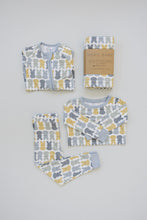 Load image into Gallery viewer, Dusty Blue Bunny Bamboo Stretch Swaddle