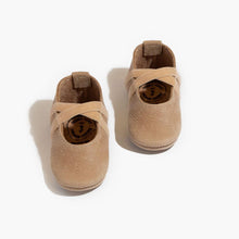 Load image into Gallery viewer, Weathered Brown Ballet Slipper Baby Shoe