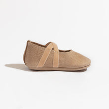 Load image into Gallery viewer, Weathered Brown Ballet Slipper Baby Shoe