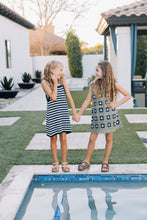 Load image into Gallery viewer, Navy Stripe Knit Tank Dress