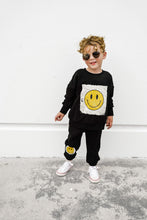 Load image into Gallery viewer, Smiley Elevated Sweatpant - Black