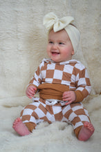 Load image into Gallery viewer, Ribbed Check Collection: Camel Jogger Set