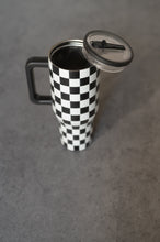 Load image into Gallery viewer, Black Checker 40 Oz Tumbler