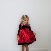 Load image into Gallery viewer, Red Velvet Dress