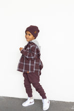 Load image into Gallery viewer, Hooded Flannel - Huckleberry