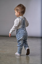 Load image into Gallery viewer, Distressed Denim Overall - Light Wash