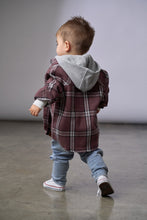 Load image into Gallery viewer, Hooded Flannel - Huckleberry