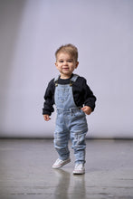 Load image into Gallery viewer, Distressed Denim Overall - Light Wash