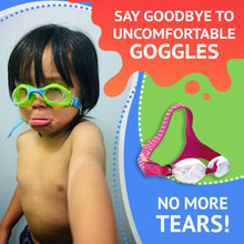 Load image into Gallery viewer, Pink Glitz Kids Swim Goggles