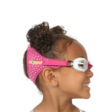 Load image into Gallery viewer, Pink Glitz Kids Swim Goggles