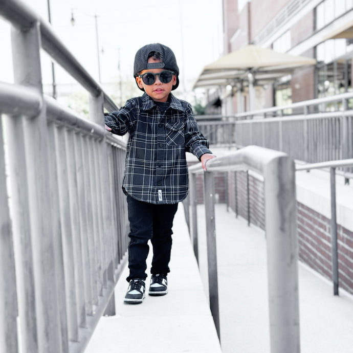 KIDS FLIP SIDE FLANNEL