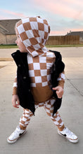 Load image into Gallery viewer, Ribbed Check Collection: Camel Jogger Set