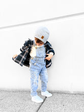 Load image into Gallery viewer, Distressed Denim Overall - Light Wash