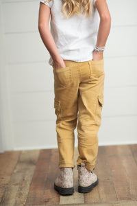 Khaki Denim Cargo Pant