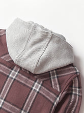 Load image into Gallery viewer, Hooded Flannel - Huckleberry