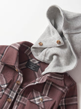 Load image into Gallery viewer, Hooded Flannel - Huckleberry