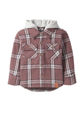 Load image into Gallery viewer, Hooded Flannel - Huckleberry