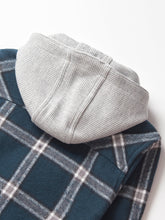 Load image into Gallery viewer, Hooded Flannel - Night Fall