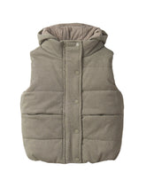 Load image into Gallery viewer, Hooded Puffer Vest - Army Green