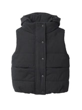 Load image into Gallery viewer, Hooded Puffer Vest - Black