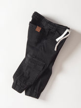 Load image into Gallery viewer, Cargo Denim Jogger - Black Wash