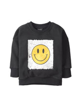 Load image into Gallery viewer, Smiley Elevated Crewneck - Black