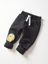 Load image into Gallery viewer, Smiley Elevated Sweatpant - Black