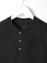 Load image into Gallery viewer, Adult Ribbed Henley - Black