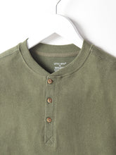 Load image into Gallery viewer, Adult Ribbed Henley - Pine