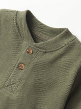 Load image into Gallery viewer, Ribbed Henley - Pine