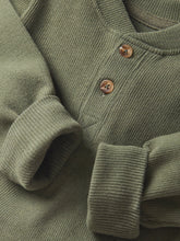 Load image into Gallery viewer, Ribbed Henley - Pine