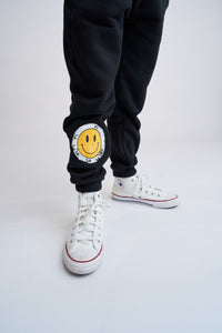 Smiley Elevated Sweatpant - Black