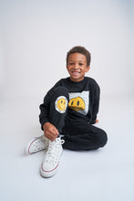 Load image into Gallery viewer, Smiley Elevated Sweatpant - Black