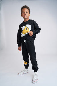 Smiley Elevated Sweatpant - Black