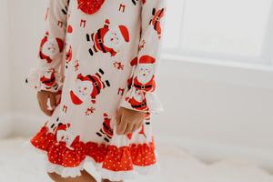 Red Santa Lounge Play Gown