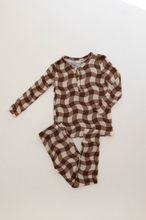 Load image into Gallery viewer, Bamboo Two Piece Pajamas | Groovy Gingham