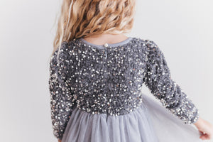 Sequin Silver Dress