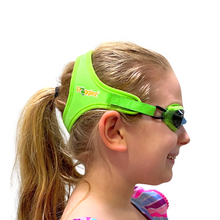 Load image into Gallery viewer, Green Solid Kids Swim Goggles