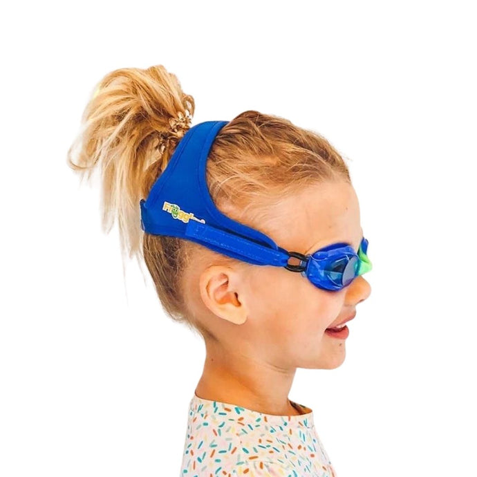 Blue Solid Kids Goggles