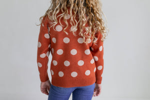 Beige Dot Sweater