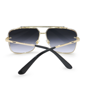 Bella - Midnight Gold Oversized Squared Aviators