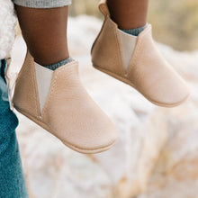 Load image into Gallery viewer, Weathered Brown Chelsea Boot Baby Shoe