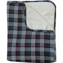 Load image into Gallery viewer, Green Plaid Bamboo Fleece Quilt