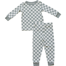 Load image into Gallery viewer, Light Green Checkered Bamboo Cozy Set