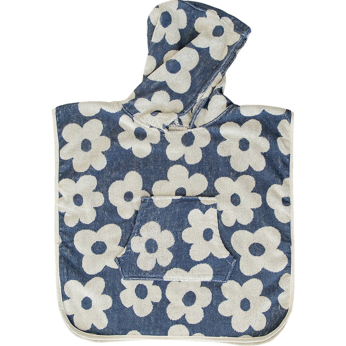 Floral Organic Cotton Beach Poncho